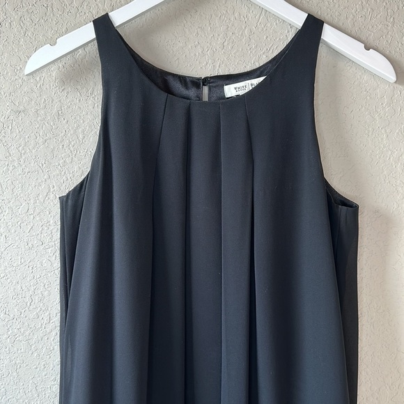 WHBM Bubble Hem Sleeveless Black Cocktail Dress Size 4 - Picture 3 of 14